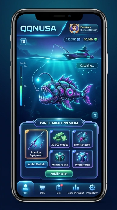 Galeri pratinjau visual qqnusa build APK resmi terbaru